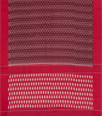 Maroon Handwoven Orissa Cotton Saree With Tie & Dye Motifs-OR0903