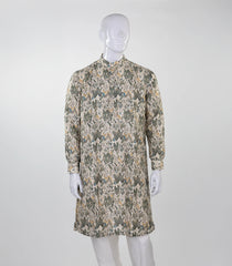 Natural Mid Length Kurta with zig zag print -EW1103