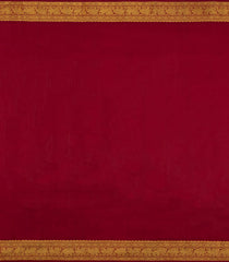 Taupe Handloom Korvai Kanchipuram Silk Saree With Crimson Border-KA15439