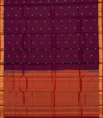 Magenta Handloom Soft Silk Saree With Kamalam Buttas-SO4048