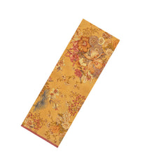 Sandal Printed Crepe Silk Saree With Floral Motifs-PS0882