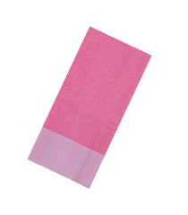 BubbleGum Pink Handloom Soft Silk Saree With Floral Motifs & Contrast Border-SO4622