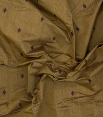 Beige Woven Rasipuram Cotton Saree With Diamond Motifs-RA2653