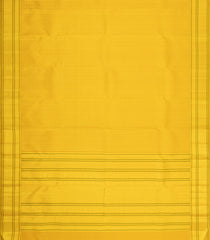 Yellow Handloom Kanchipuram Silk Saree With Kamalam Motifs-KA16187