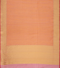 Peach Handloom Organza Soft Silk Saree With Stripes-SO4144