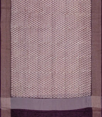 Lilac Printed Chanderi Cotton Saree With Zari Border-CC1520