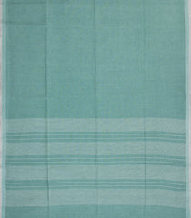Shadow Green Woven Linen Saree With Contrast Selvage & Pallu-LI0695