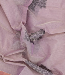 Lavender Handloom Village Cotton Saree With Buttas-VC1638