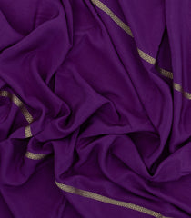 Purple Woven Mysore Silk Saree With Pure Zari Stripes-MS3291