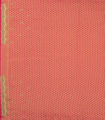 Crimson Woven Pure Silk Saree With Floral Zari Motifs & Embroidered Selvage -EN1789