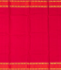 Dark Blue Handloom Korvai Kanchipuram Silk Saree With Contrast Border-KA12611