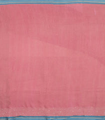 Dusty Peach Printed Tussar Silk Saree With Abstract Motifs-TU3642