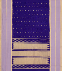 Purple Woven Mysore Silk Saree With Contrast Zari Border-MS3487