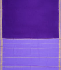 Purple Woven Mysore Silk Saree With Contrast Zari Border-MS3783
