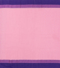 Light Peach Woven Bengal Cotton Saree With Contrast Border-BG1653