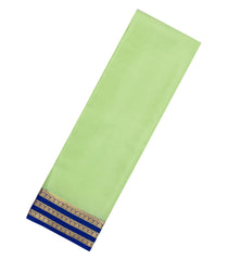 Mint Green Woven Mysore Silk Saree With Contrast Zari Border-MS3830