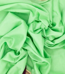 Mint Green Woven Mysore Crepe Silk Saree With Contrast Border-MS3165