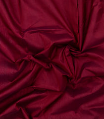 Crimson Handloom Silk Cotton Saree With Contrast Zari Border-SC4635