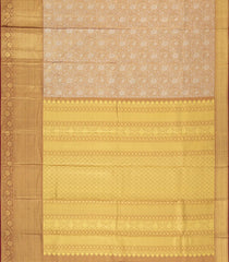 Gold Woven Tissue Silk Saree With Floral Zari Motifs-KA15562