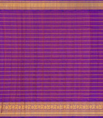 Dark Olive Handloom Gadwal Silk Cotton Saree With Zari Checks & Buttas -GA0286