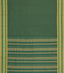 Green Woven Chettinad Cotton Saree With Checks-CN1885