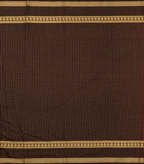 Rust Woven Art Crepe  Saree  With Stone Work & Contrast Border-BL5140