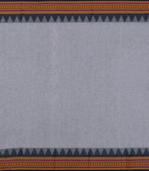 Grey Woven Chettinad Cotton Saree With Buttas-CN1902