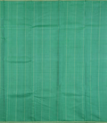 Cyan Handloom Kanchipuram Silk Saree With Stripes & Buttas-KA15002