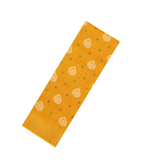 Mustard Printed Synthetic Dola Silk Saree With Zari Motifs & Border -SY0349
