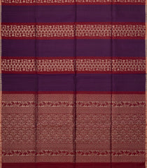 Purple & Maroon Handloom Soft Silk Saree With Stripes-SO4252