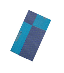 Cyan Woven Synthetic Dupion Silk Saree With Floral Buttas-SY0544