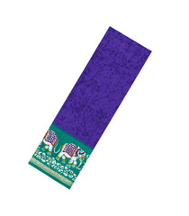 Purple Printed Synthetics Dupion Saree With Abstract Motifs-BL5204