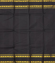 Red Handloom Korvai Kanchipuram Silk Saree With Checks & Contrast Border-KA13380