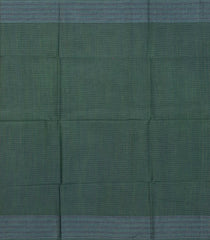 Dark Green Woven Tussar Silk Saree With Stripes-TU3312