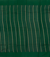 Bottle Green Handloom Banarasi Silk Saree With Floral Buttas-BE1456