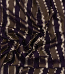 Black & Dark Grey Woven Art Viscose Saree With Zari Stripes-BL4698