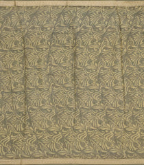 Yellow Woven Chanderi Cotton Saree With Printed Floral Motifs-CC1275