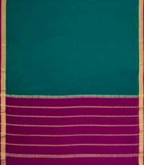 Sea Gren Woven Mysore Silk Saree With Contrast Border-MS3740