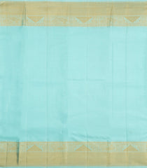 Hot Pink Handloom Korvai Kanchipuram Silk Saree With Stripes & Buttas-KA15259