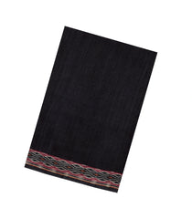 Black Printed Tussar Silk Saree With Printed Border-TU3774