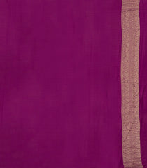 Magenta Woven Mysore Silk Saree With Floral Jaal Motifs-MS3457