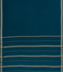 Teal Woven Mysore Silk Saree With Pure Zari Border -MS3276