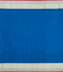 Blue Handloom Kanchipuram Silk Saree With Annam Motifs-KA15079