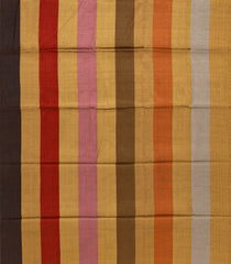Multicolor Handloom Chanderi Cotton Tissue Saree With Stripes-CC1340