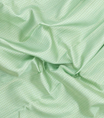 Mint Green Handloom Korvai Kanchipuram Silk Saree With Zari Checks-KA16214