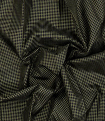 Bottle Green Handloom Kanchipuram Silk Saree With zari Checks-KA15097
