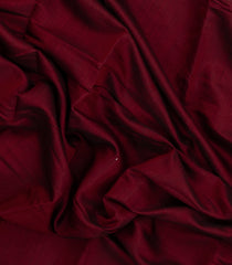 Maroon Printed Chanderi Cotton Saree With Zari Border-BL5489