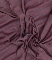 Lilac Handloom Gadwal Silk Cotton Saree With Stripes -GA0267