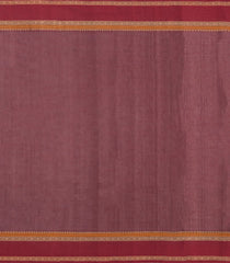 Maroon Handloom Kanchi Cotton Saree With Annam Buttas-KC1839