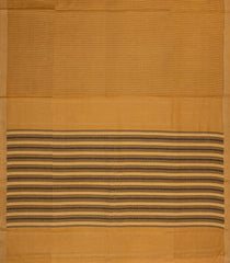 Oil Mustard Woven Tussar Silk Saree With Stripes & Zari Border-TU3492